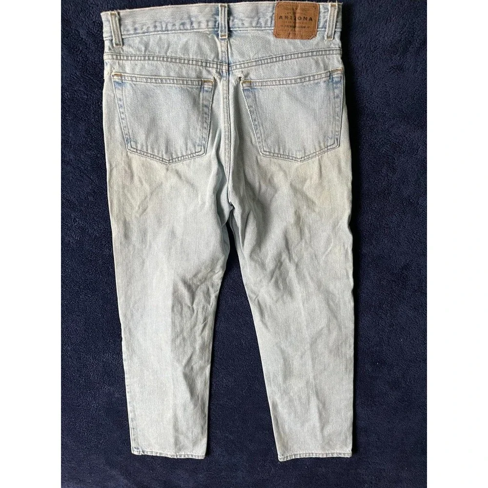 Arizona Jeans Light Wash Denim Regular Fit Blue Brown Men’s Size 32x30 Y2K
